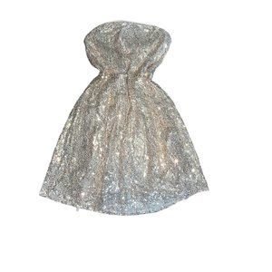 Prettiest Strapless Corset-Tie Up Dress!